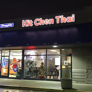 the front of the restaurant