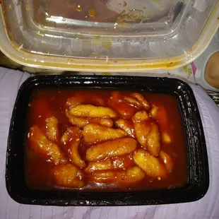 Bangkok chicken and it came with the white rice