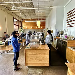 My wife waiting to be served !