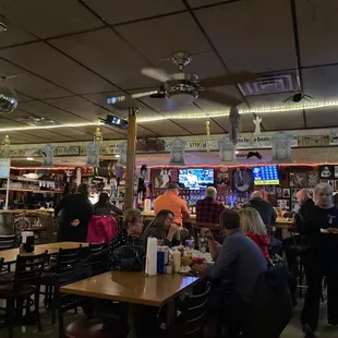 Sam and I enjoying dinner.