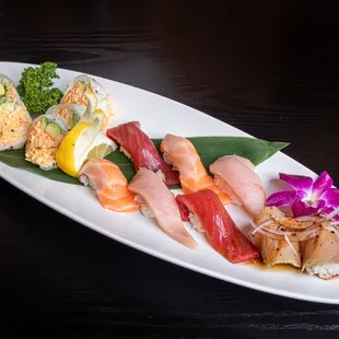 sushi, sushi and sashimi, sashimi, food
