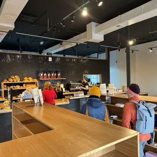 people sitting at the counter