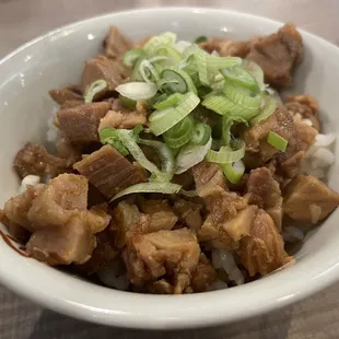 Lunch special Small Cubed Chashu Bowl