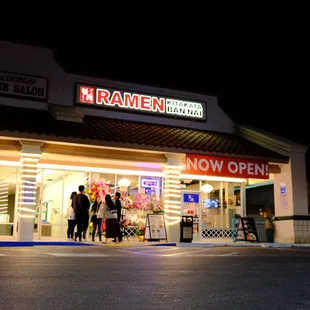 Outside of the store on Grand Opening night (3/1/2024). Line had died down when we left around 8PM.