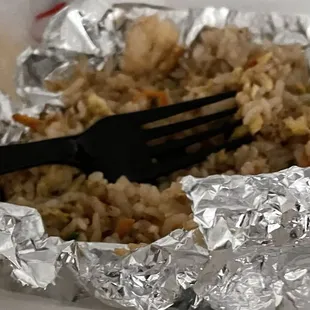 Shrimp fried rice!  Delicious!