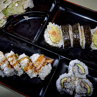 This is the sushi roll special I got for under $12. What a great deal.