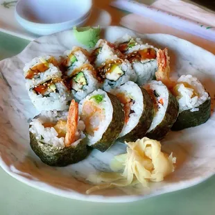 Kitaro roll; Shrimp Tempura Roll