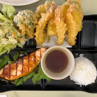 Shrimp and Veggie Tempura Plate