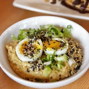 Hummus w/ Soft Egg &amp; Sesame Togarashi