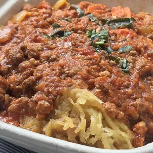 Spaghetti Squash Bolognese