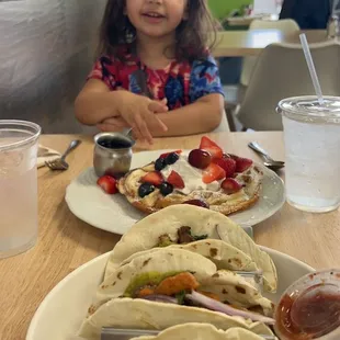food, waffles