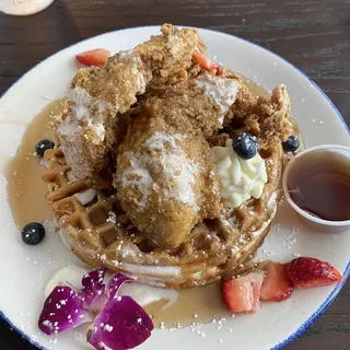 CHICKEN AND WAFFLES