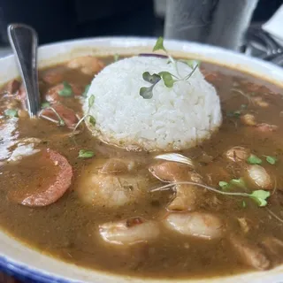 GUMBO WITH WHITE RICE (32oz)