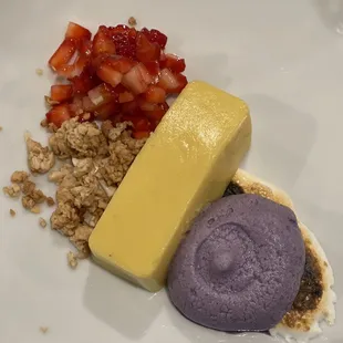 Deconstructed kalamansi tart