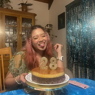 ube flan cake was the highlight of the meal. so light and delicious