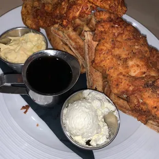 CHICKEN &amp; WAFFLES