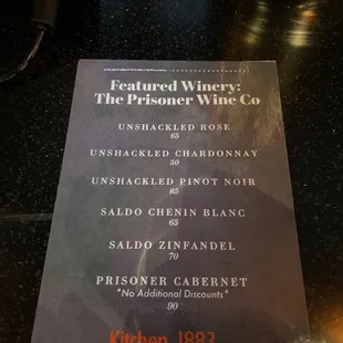 Featured wines at half price