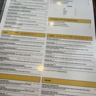 menu, sushi and sashimi