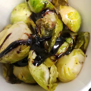 Roasted Brussel Sprouts with Balsamic Glaze