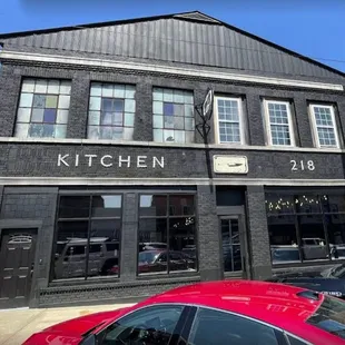 the front of the building