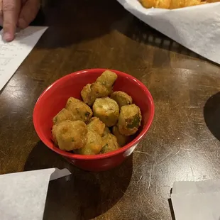 This is the $4 side of okra