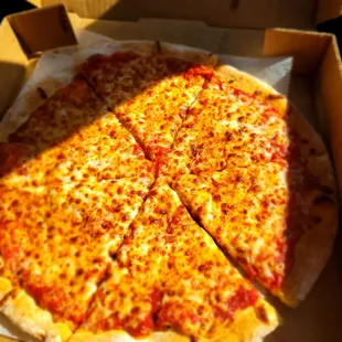 Plain cheese pizza