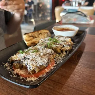 Sicilian Eggplant Parmesan Sliders