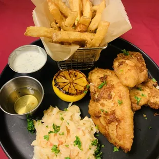 fish and chips, fish, seafood, food