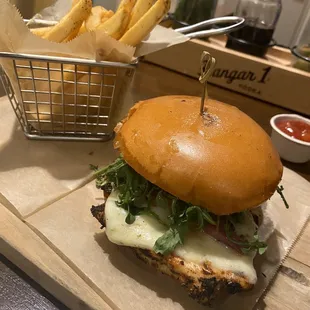 Jerk chicken sandwich
