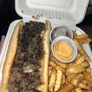 Steak Philly- wife said it was overcooked