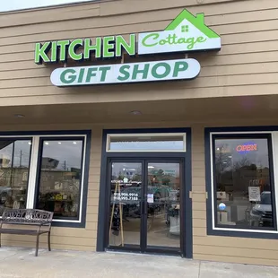 the front of the store