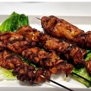 Cumin Chicken Skewer.  Special spicy cumin marinated.