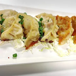 Potsticker. 

Made from scratch. Best seller.