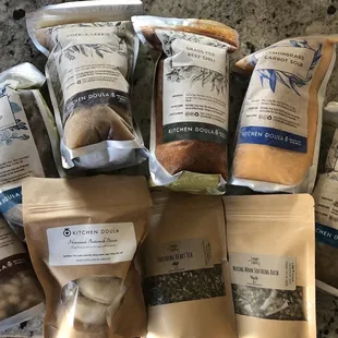 a variety of baked goods