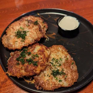 a plate of food on a table