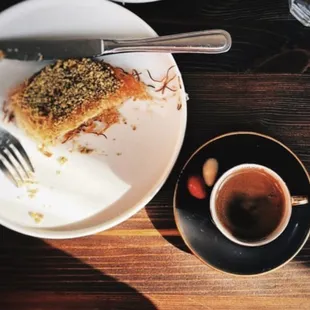 Künefe and Selamlique Turkish Coffee