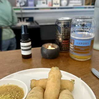 baklava, flaky filo dough filled with crushed pistachios