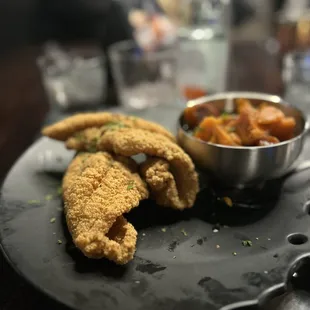 Southern Fried Catfish and Candied Yams