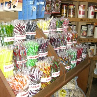 Old fashioned candy sticks at Kitchen Koop