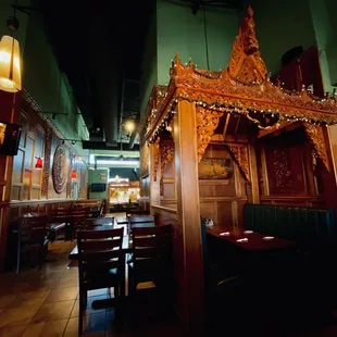the interior of a restaurant