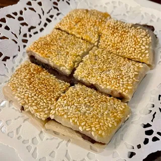 Pan Fried Red Bean Mochi