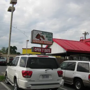 looking north from the parking lot