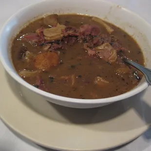 pepper soup with cow feet (brutally incendiary!)