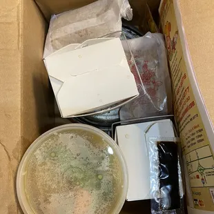  the contents of a box