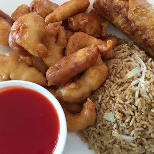 Sweet and Sour Chicken Lunch Combo.