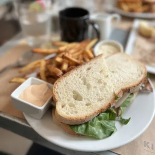 Club Sandwich! Wasn't on their menu but the (amazing) staff was hospitable enough to accommodate us