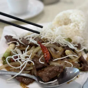 Mongolian Beef Lunch