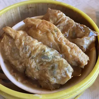 Steamed Pork with Shrimp Tofu Skin Roll
