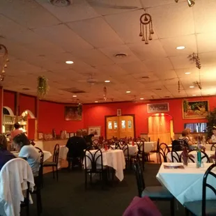 Indoor dining available.