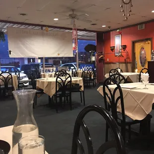 Inside restaurant